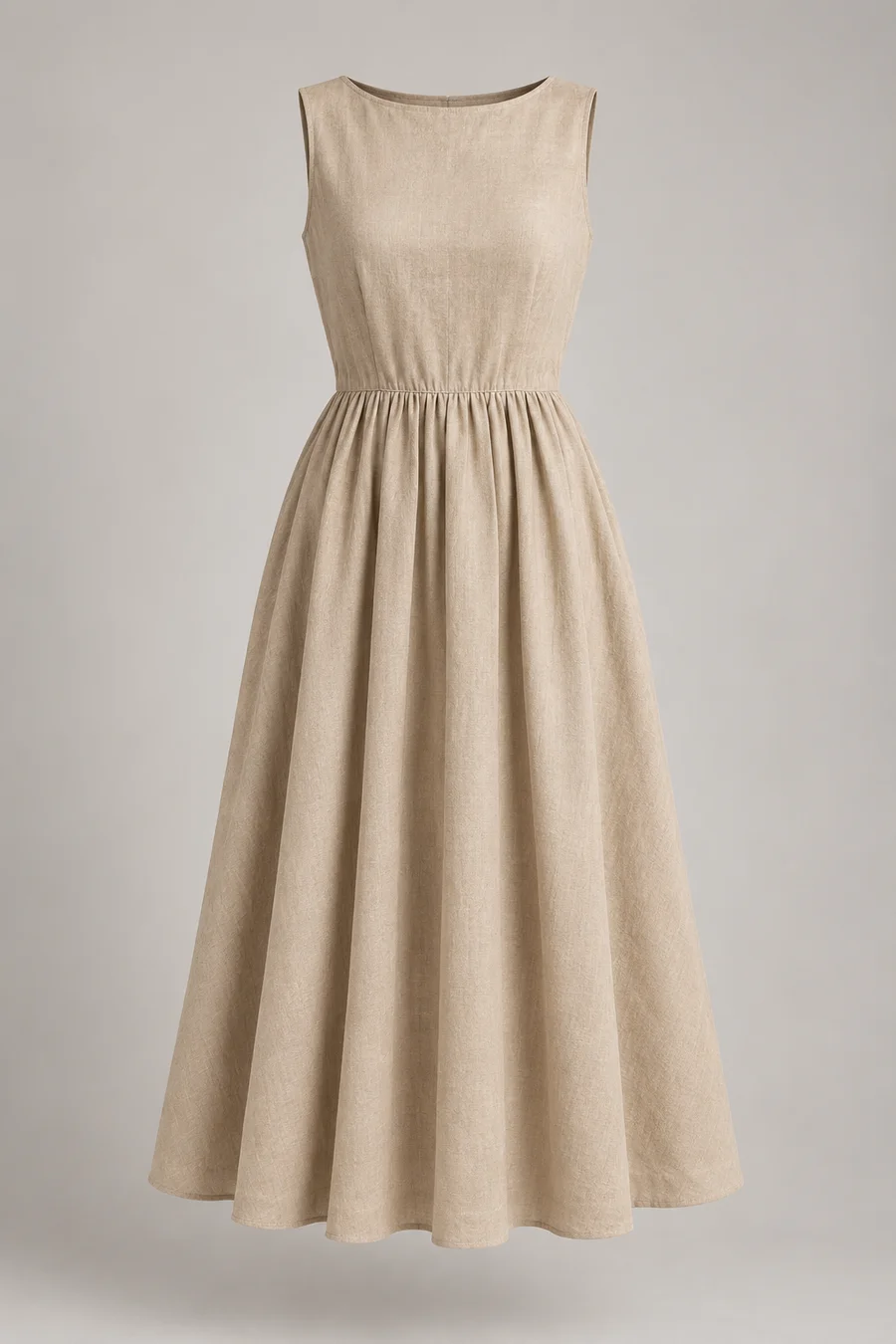 Vestido de linho ilustrativo
